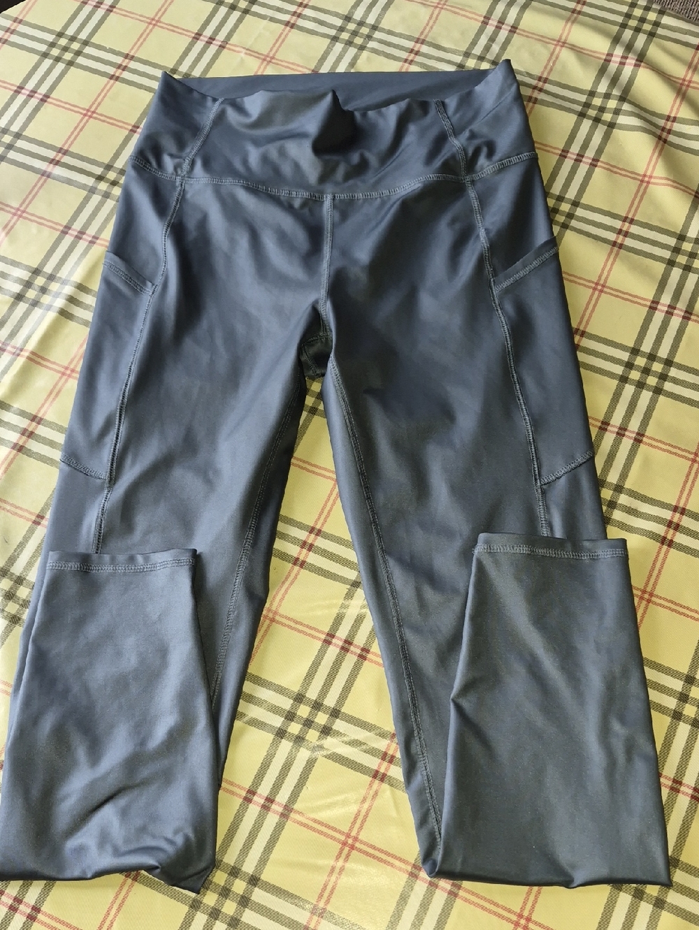 Lauren Ralph Lauren Coated Jersey Leggings Size M Medium